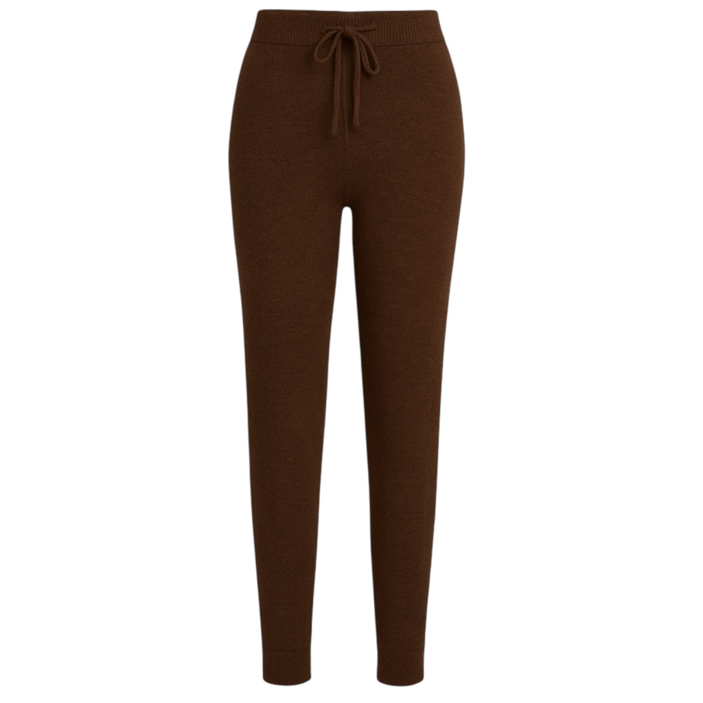 Cashmere Joggers in Chocolate Brown