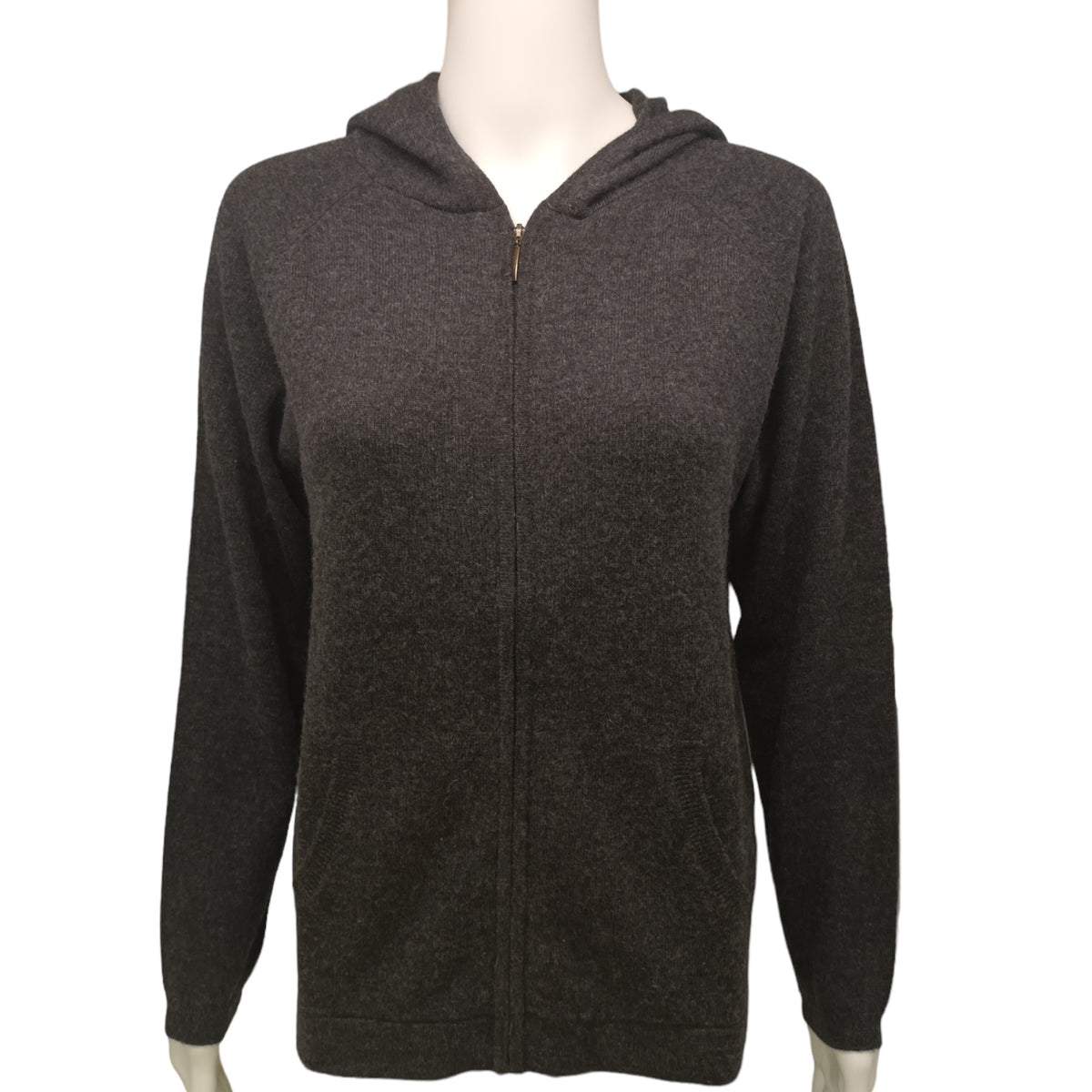 Cashmere Hoodie in Charcoal Grey Kenmare Cashmere