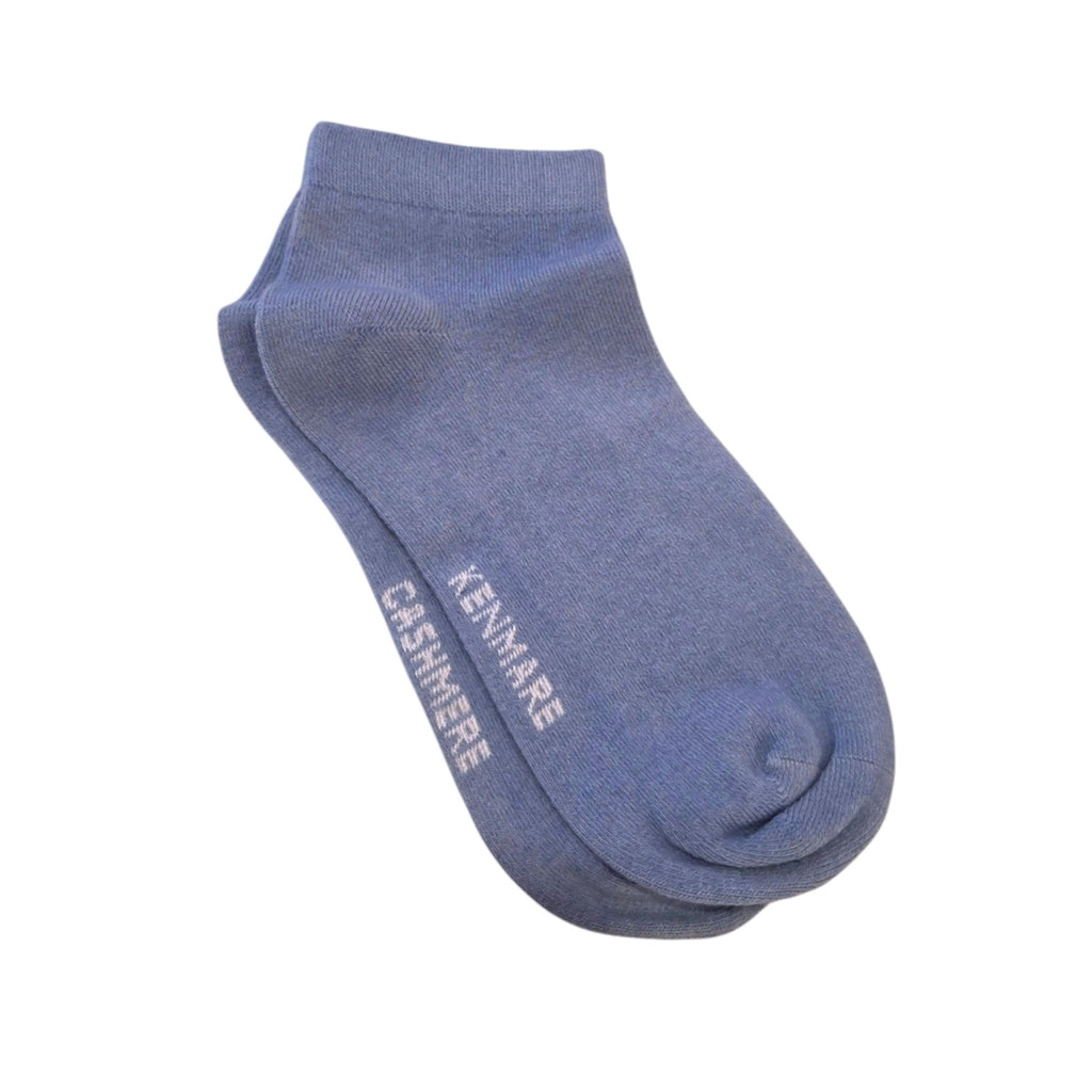 Soft Blue Cashmere Ankle Socks by Kenmare Cashmere