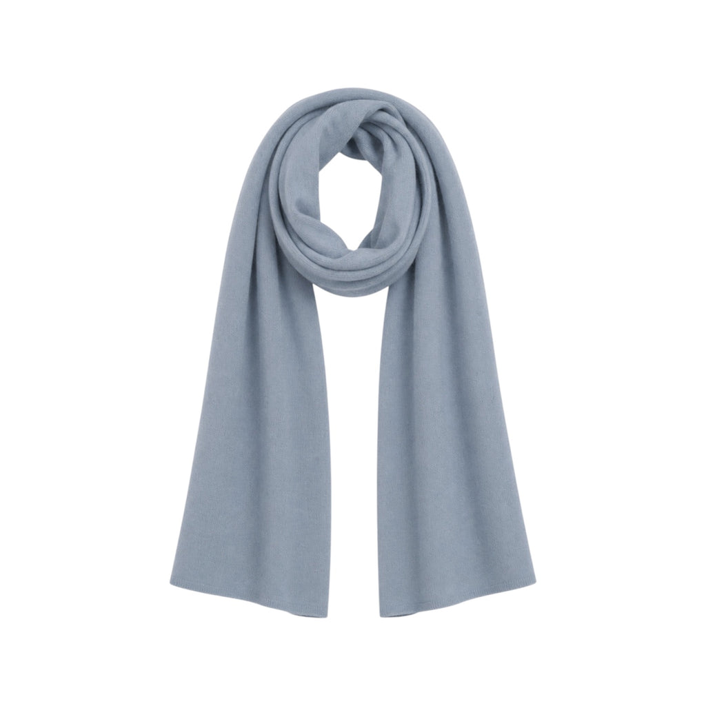 Soft Blue Large Cashmere Travel Wrap by Kenmare Cashmere