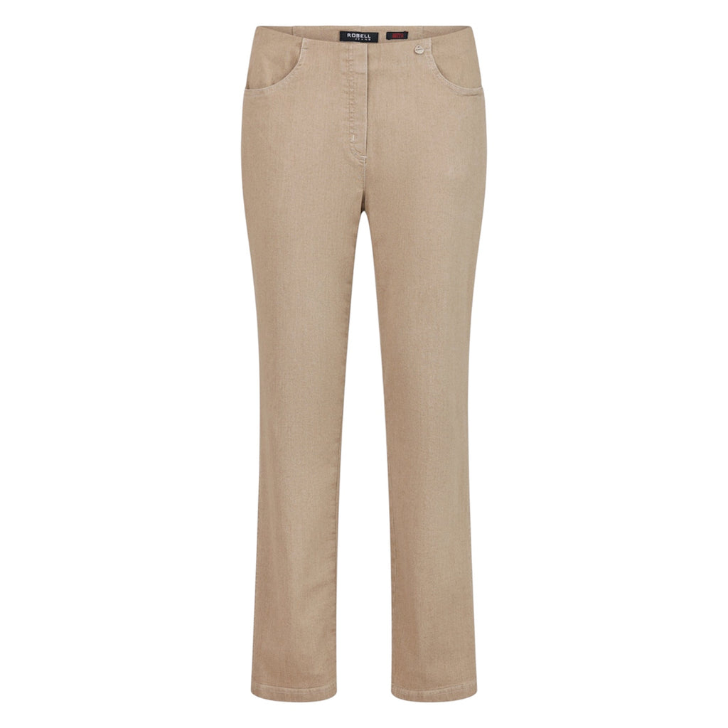 Beige Bella Full Length Jeans by Robell