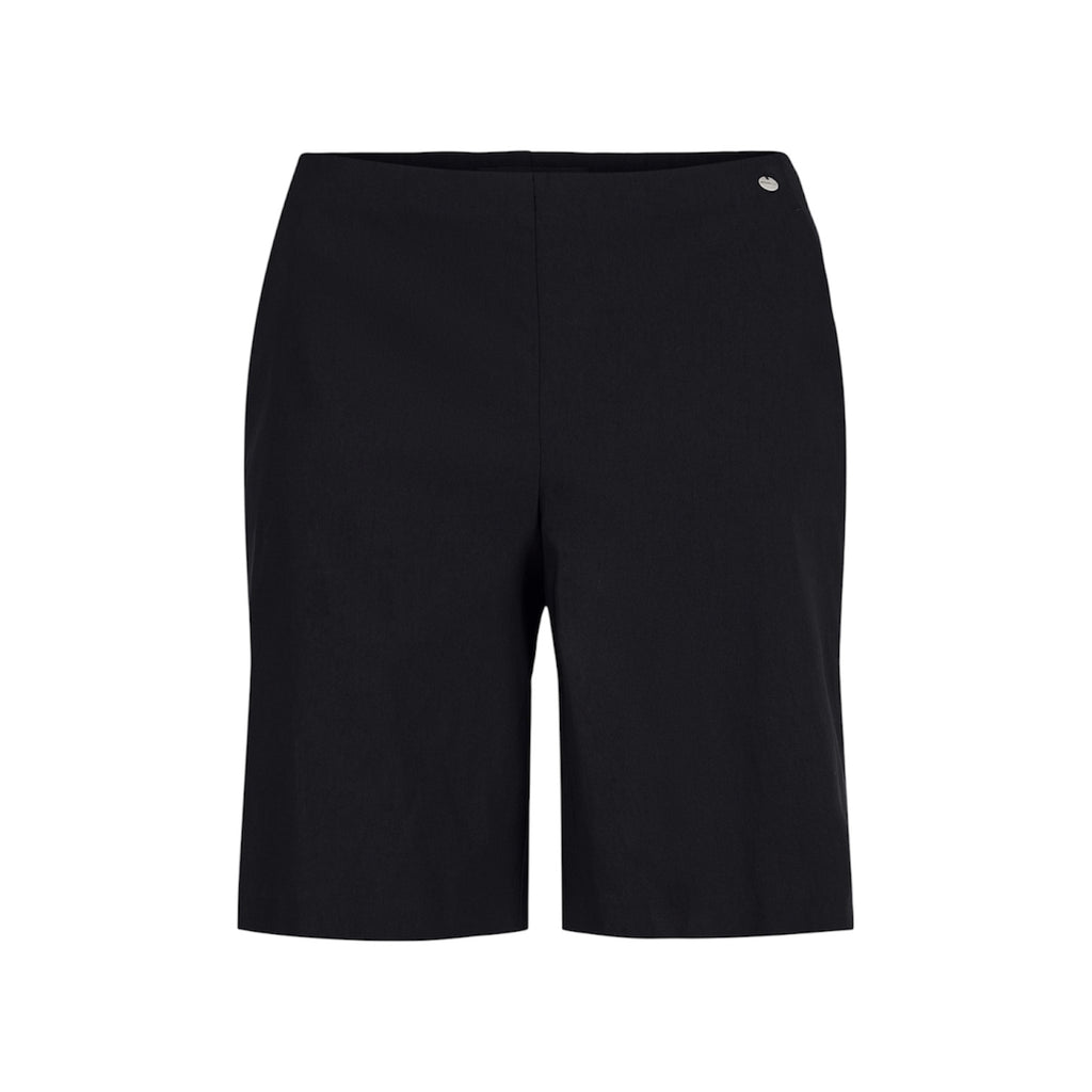 Black Emma Tailored Shorts with Side Pockets by Robell