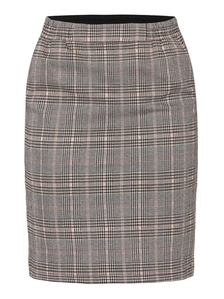 Brandtex Plaid Skirt Grey / Pink
