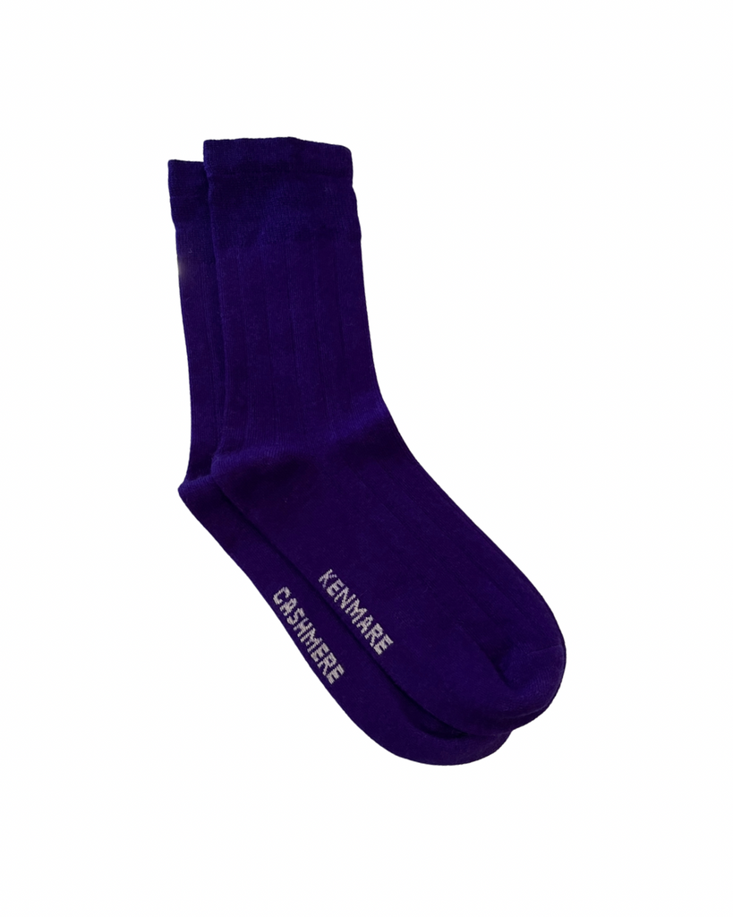 Purple Cashmere Socks