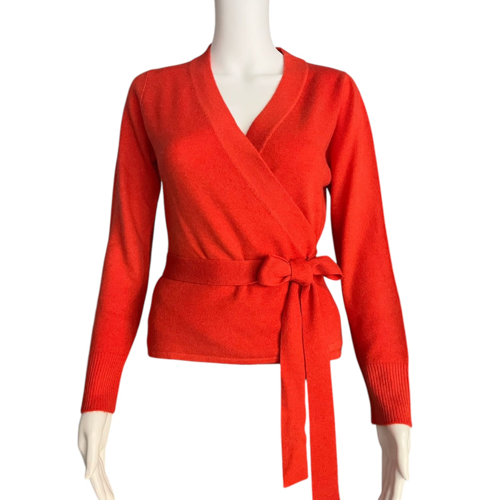 Ballet Wrap Cardigan in Seville Orange