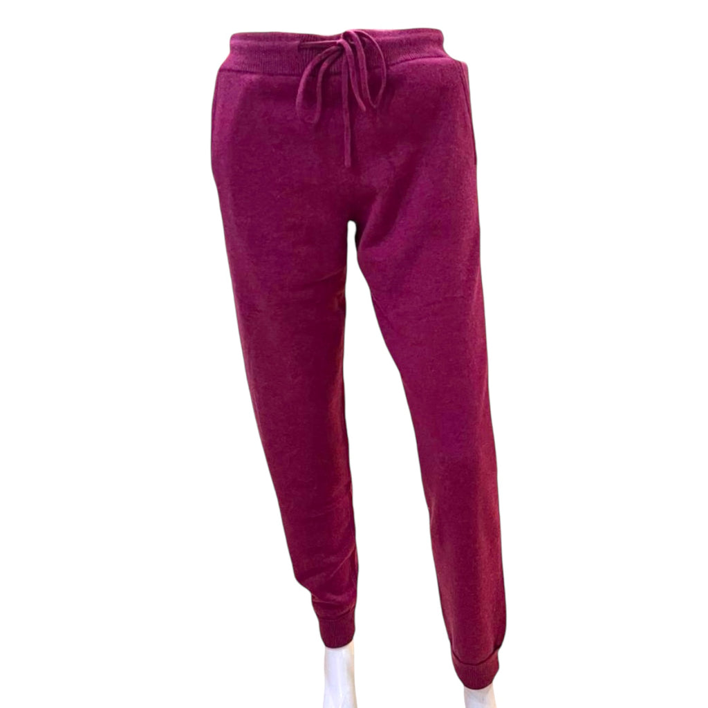 Cashmere Joggers in Loganberry