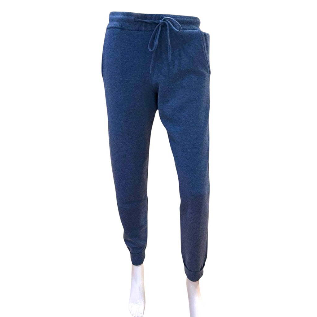 Cashmere Joggers in Denim Blue