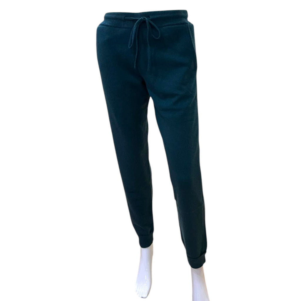 Cashmere Joggers in Hunter Green