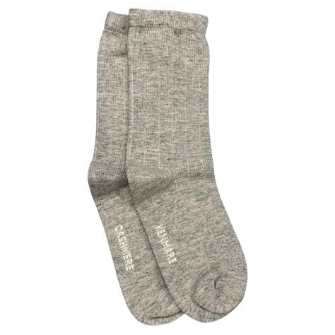 Silver Grey Cashmere Socks
