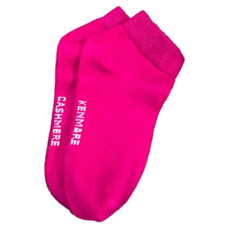 Cerise Pink Cashmere Ankle Socks