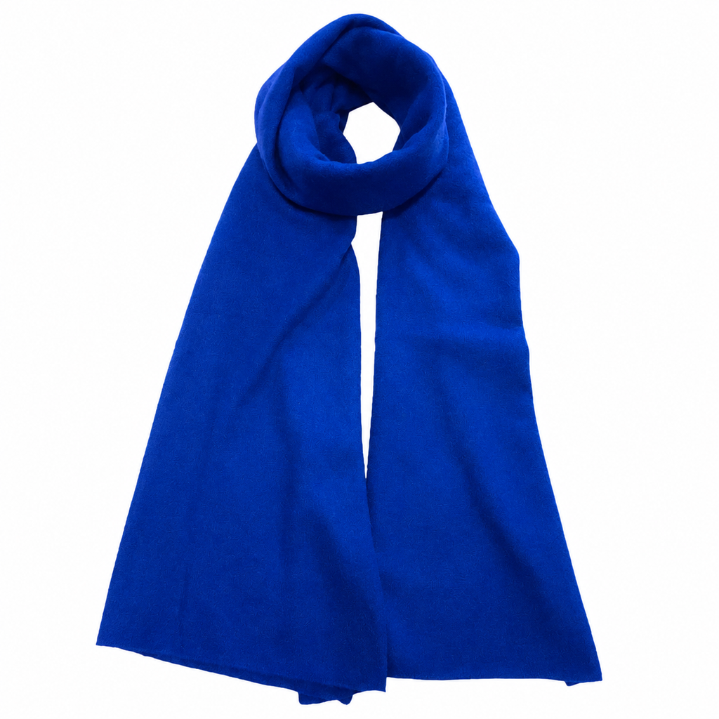 Cobalt Blue 100% Pure Cashmere Travel Wrap by Kenmare Cashmere