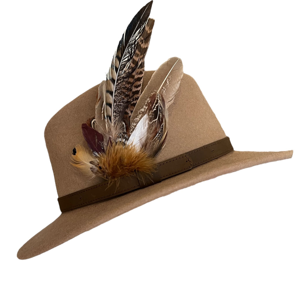 hyde着 Roen feather hat Hat Feather Accessory – Kenmare Cashmere