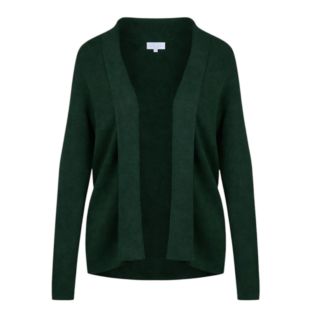 Deep Hunter Green Cashmere Blazer with Stylish Lapels by Kenmare Cashmere