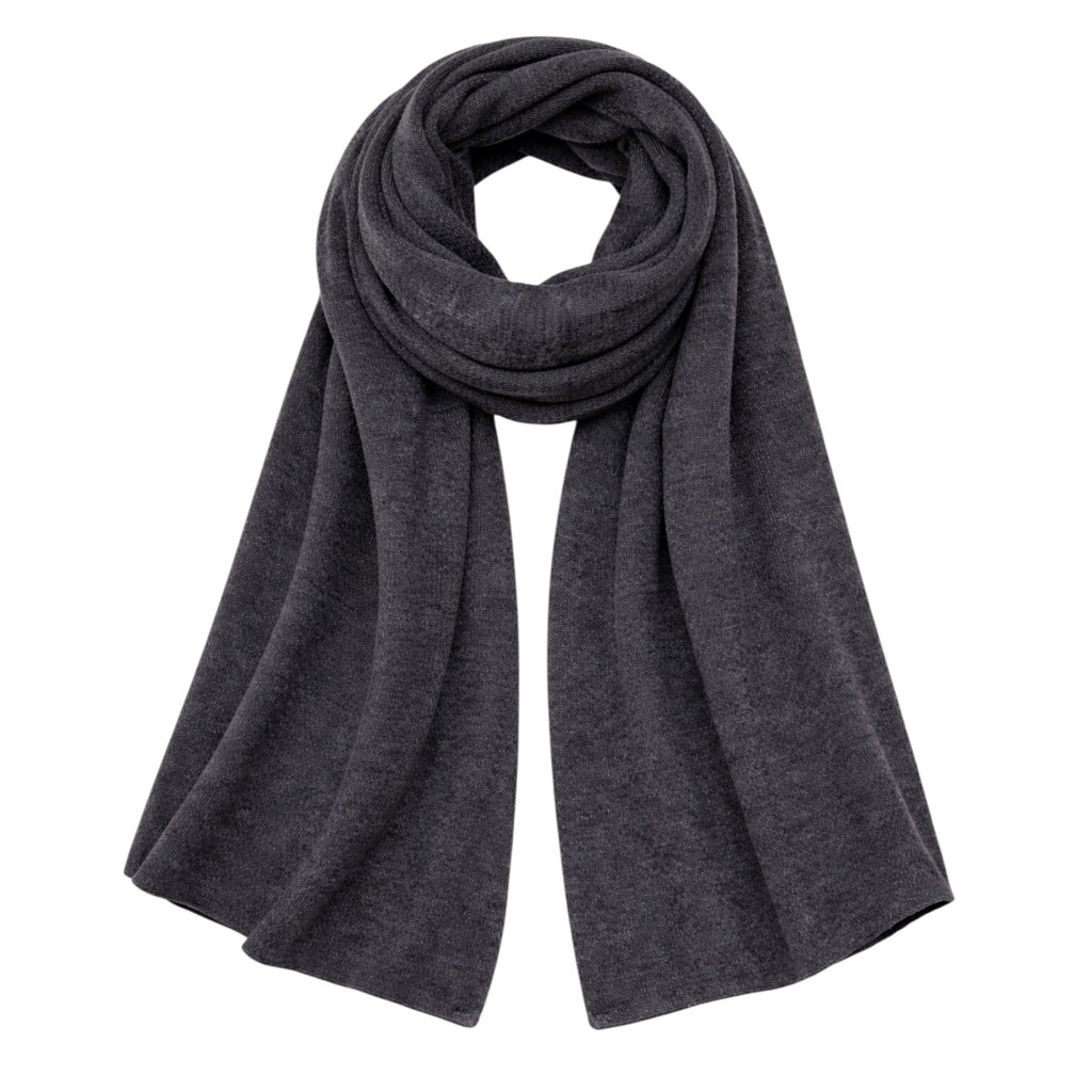 Charcoal Grey 100% Pure Cashmere XL Travel Wrap by Kenmare Cashmere