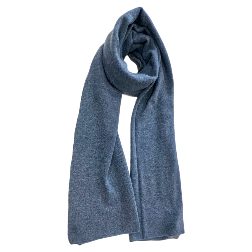 Denim Blue Cashmere Travel Wrap / Scarf