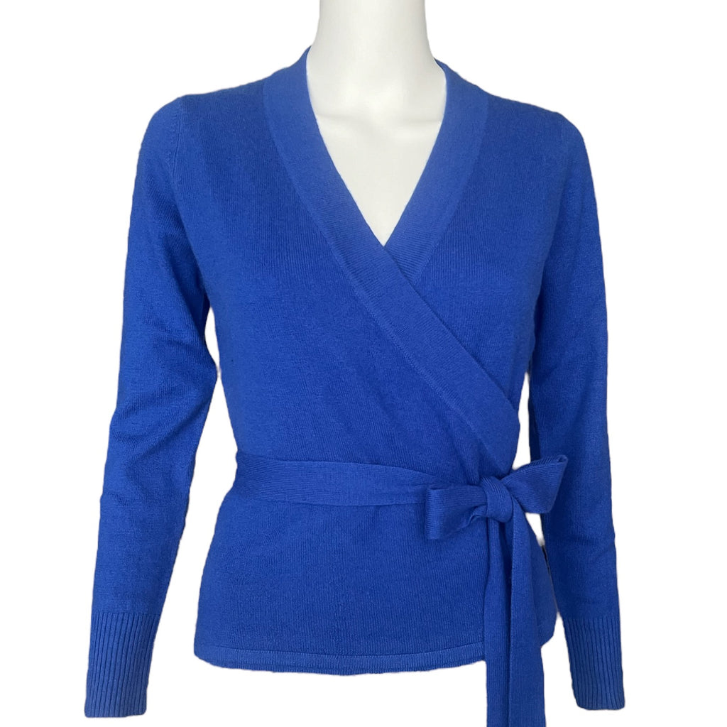 Ballet Wrap Cardigan in Cobalt Blue