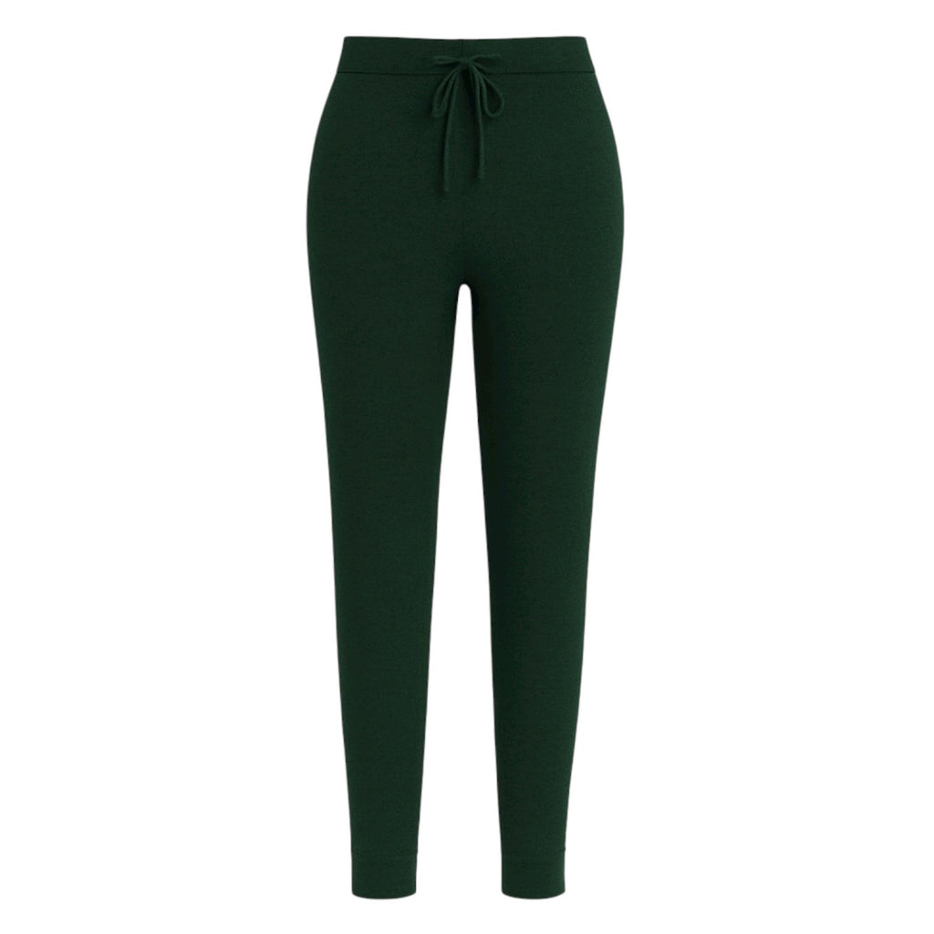 Cashmere Joggers in Hunter Green