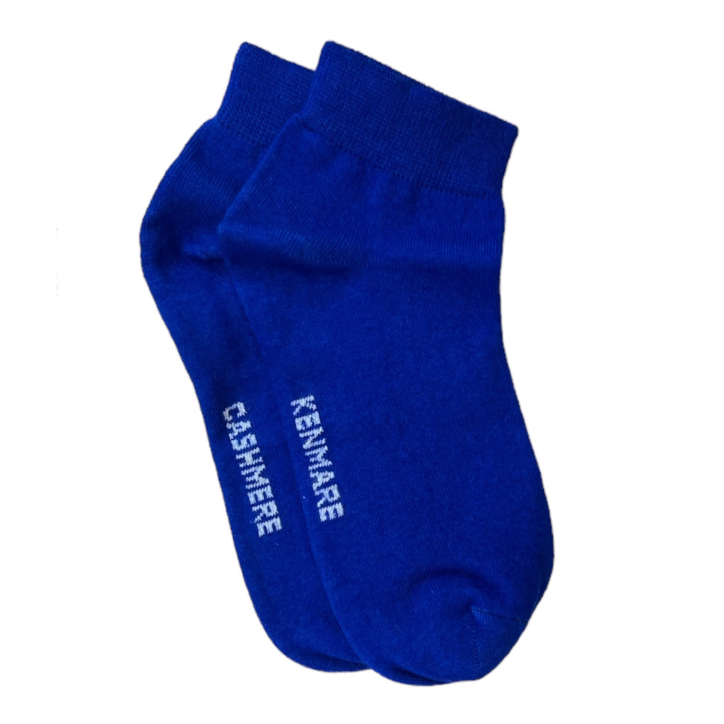 Cobalt Blue Cashmere Ankle Socks