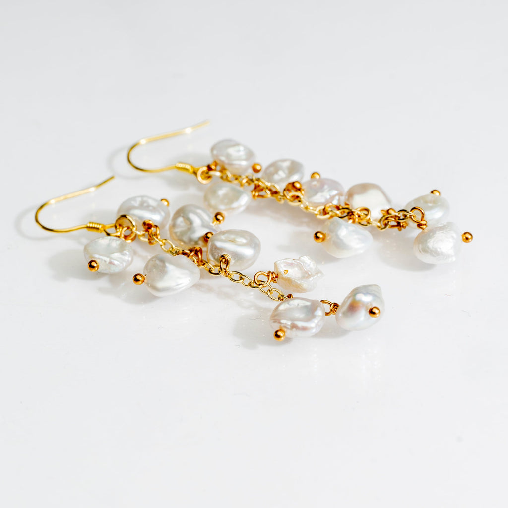 Keshi Pearl Earrings