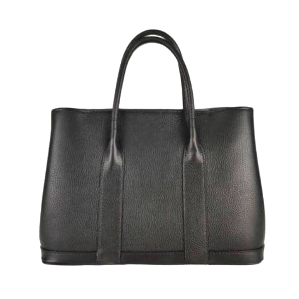Leather Tote Bag in Black
