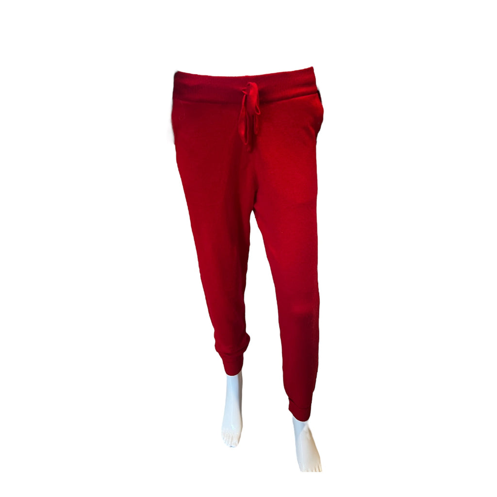 Cashmere Joggers in Red