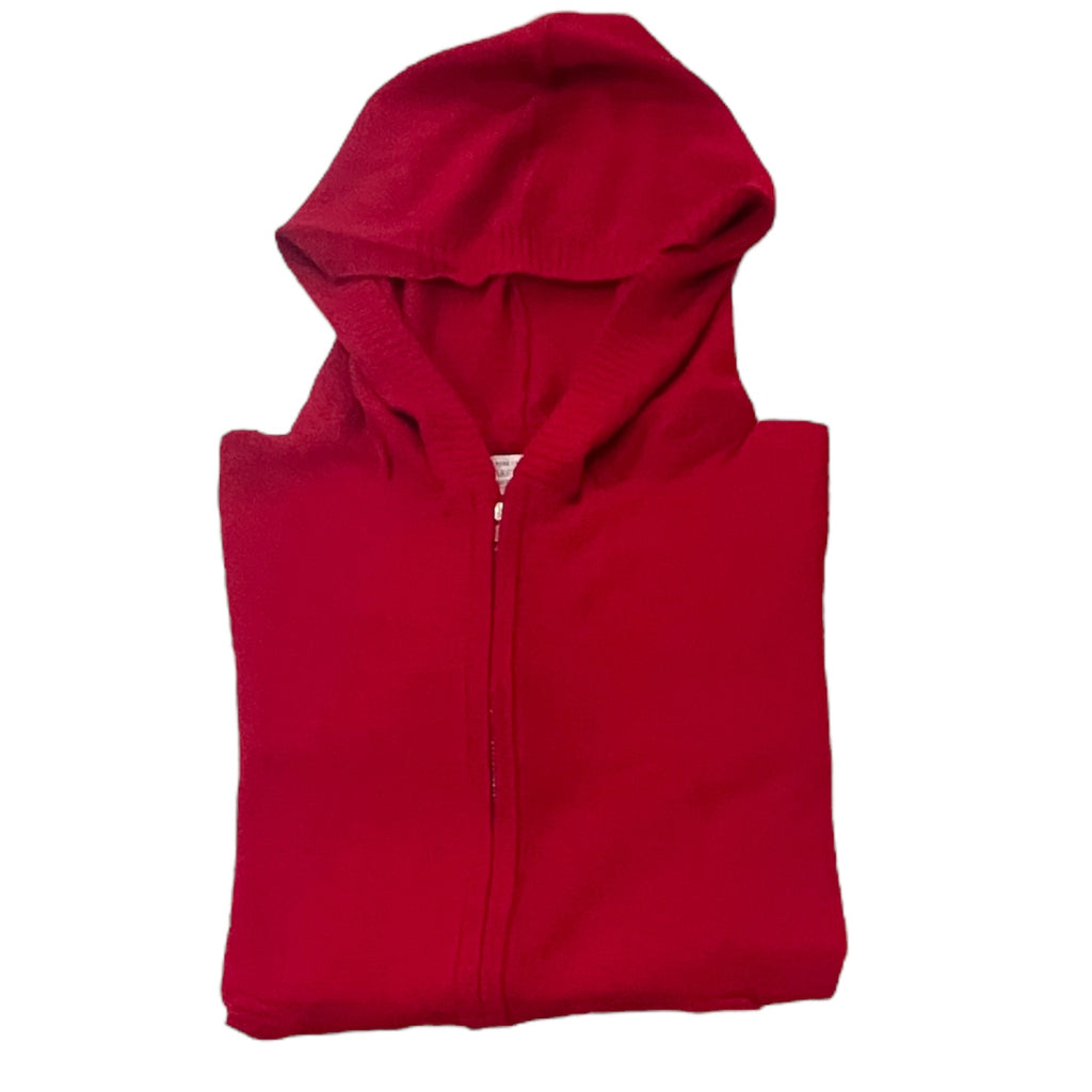Cashmere Hoodie in Christmas Red