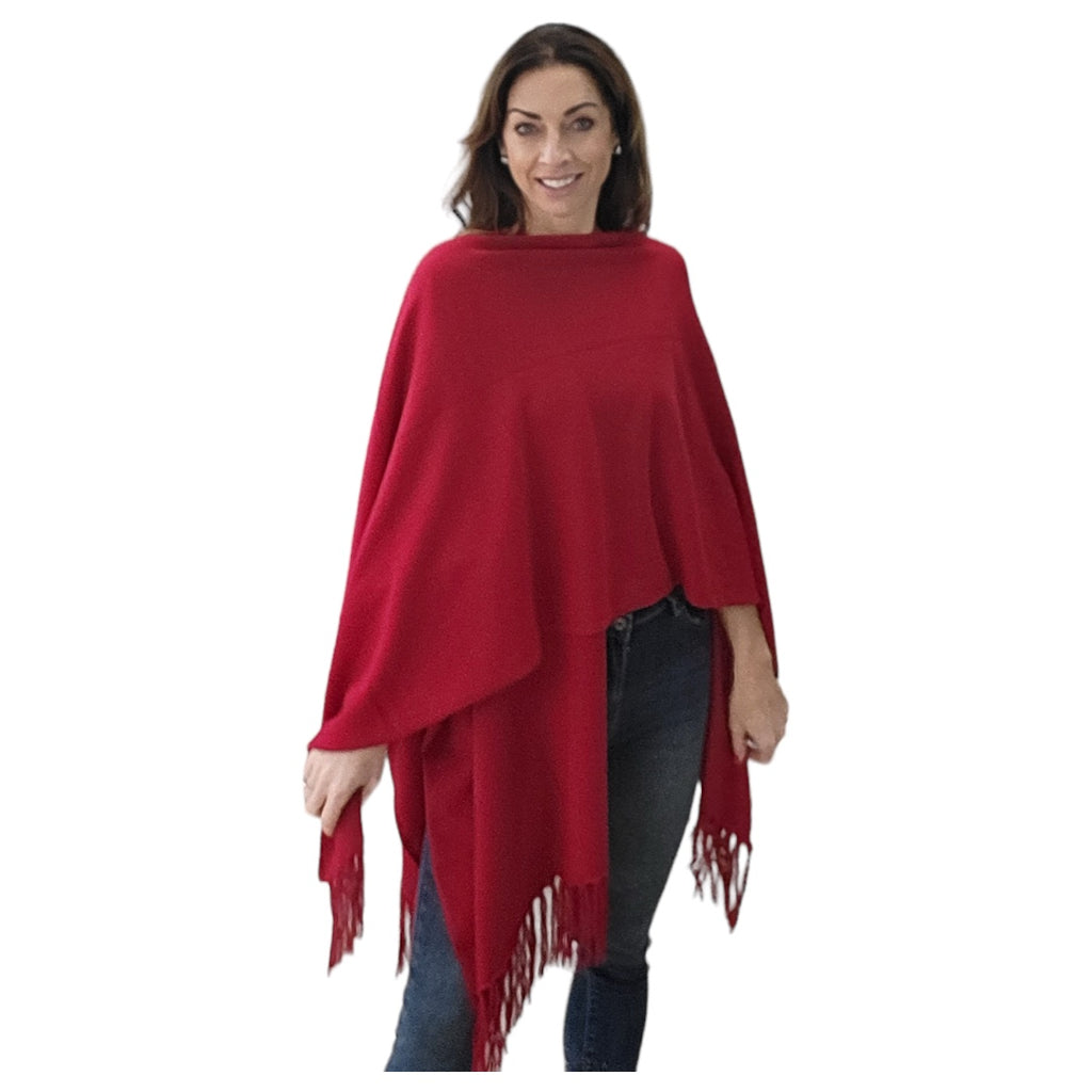 Cashmere Wrap Stole in Red