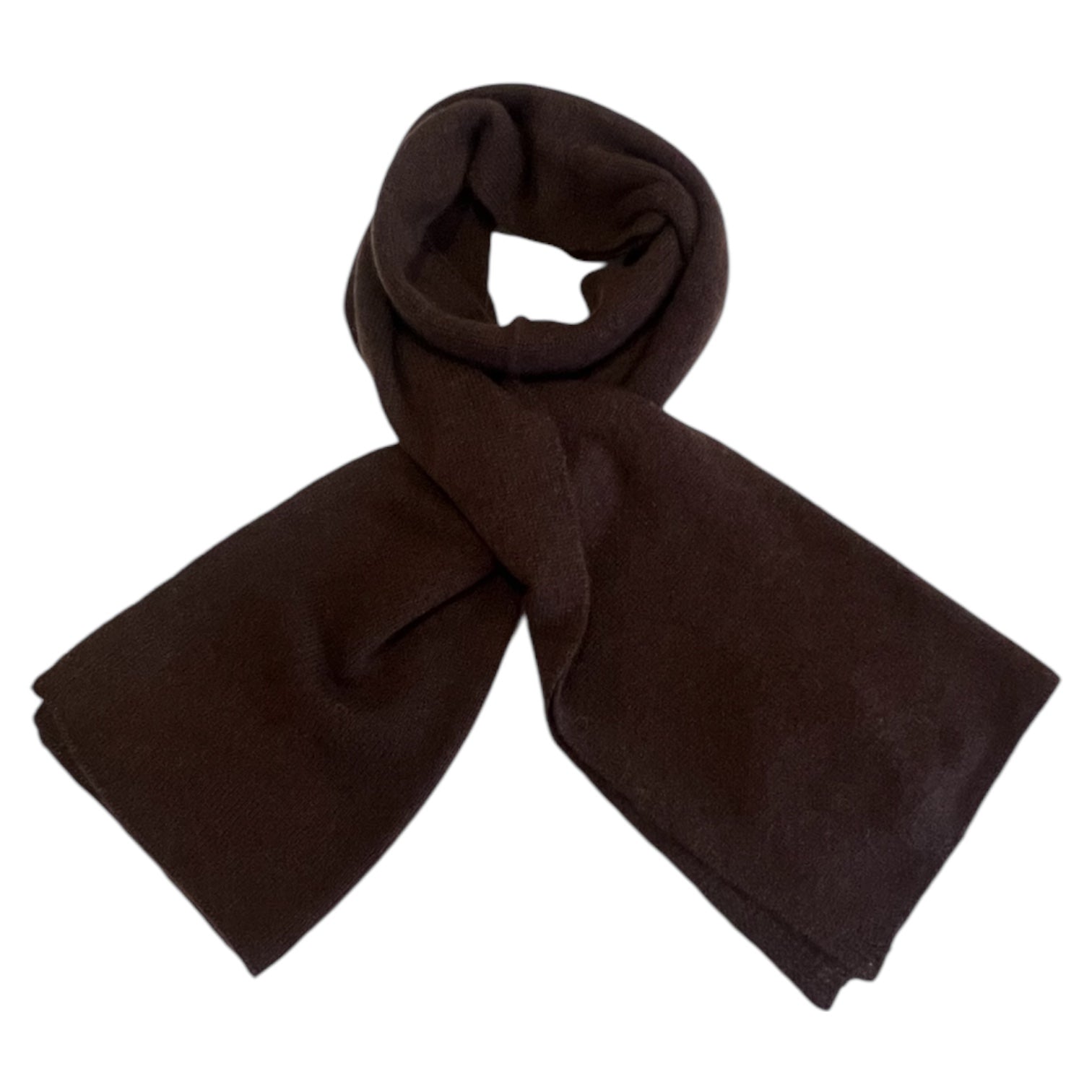 100% Cashmere Chocolate Brown Scarf – Kenmare Cashmere display picture 1