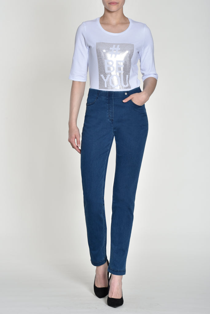 Robell Bella Jeans in Denim Blue