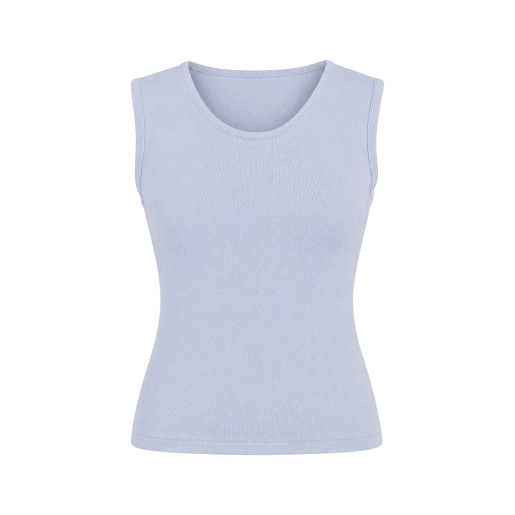 Baby Blue 100% Pure Cashmere Sleeveless Vest by Kenmare Cashmere