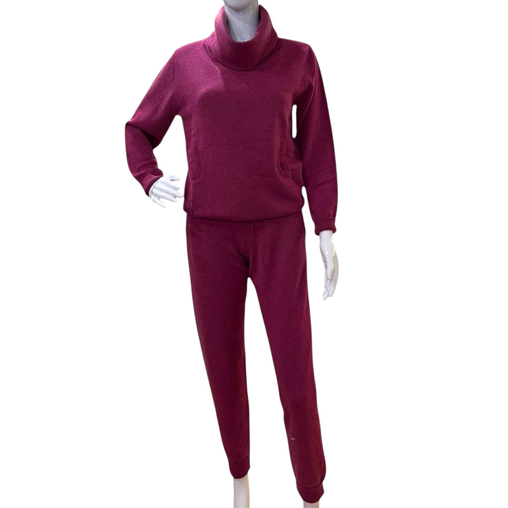 Loganberry Cashmere Jogger Set