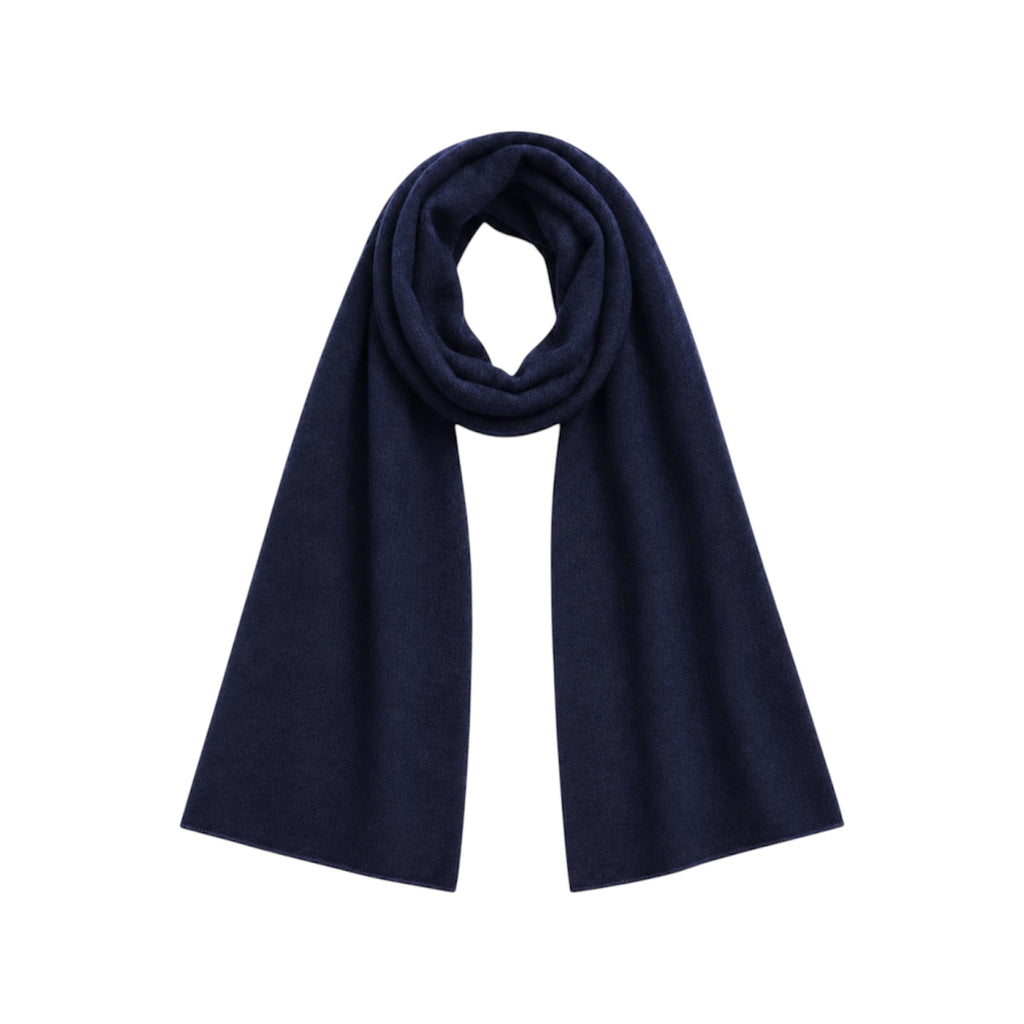 Navy Blue Large Cashmere Travel Wrap by Kenmare Cashmere