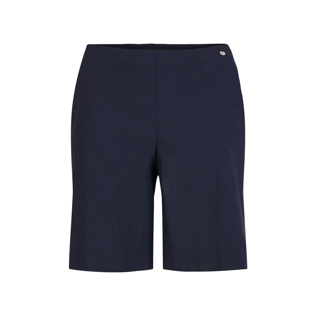 Navy Emma Tailored Shorts with Side Pockets by Robell