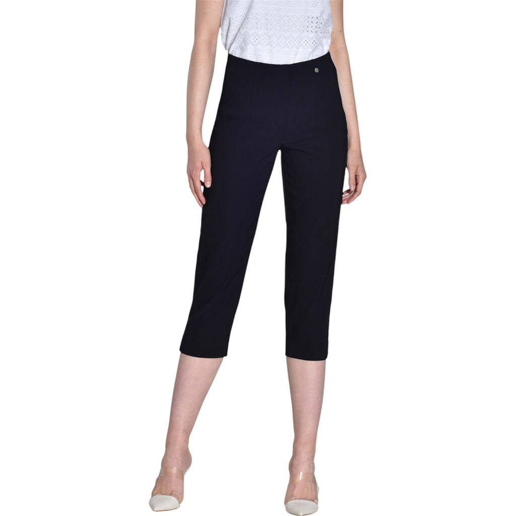 Deep Navy Marie 3/4 Length Capris by Robell