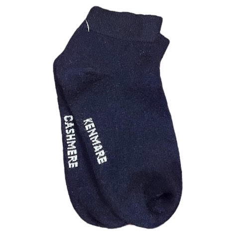 Navy Cashmere Ankle Socks