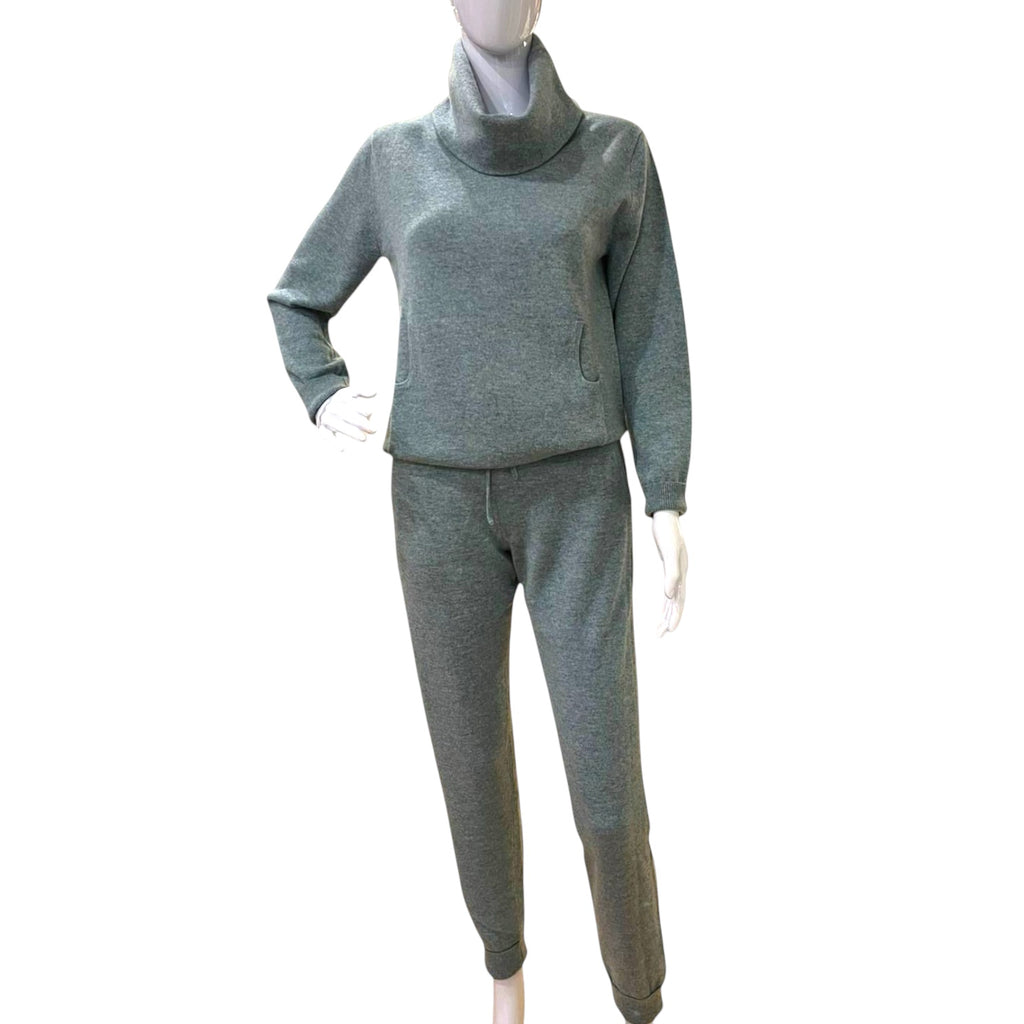 Sea Green Cashmere Jogger Set