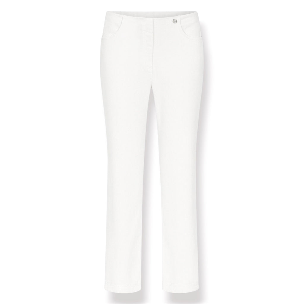 White Bella Full Length Jeans by Robell