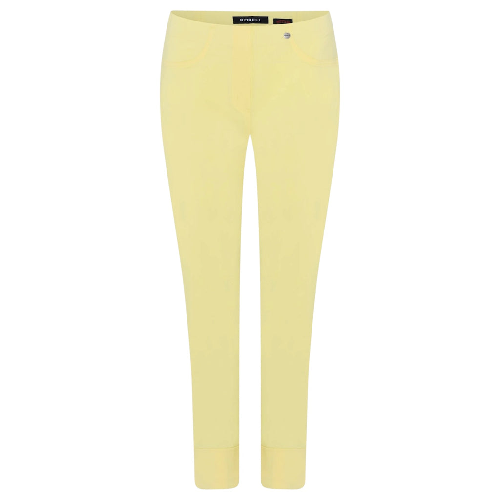 Yellow Bella Turn Up Trousers by Robell