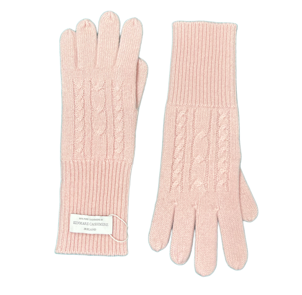 Cashmere Gloves in Baby Pink