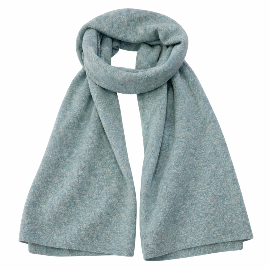 Sea green cashmere travel wrap scarf by Kenmare Cashmere