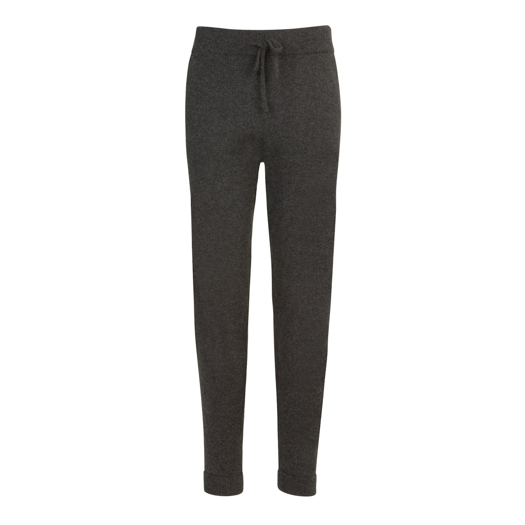 Charcoal Grey 100% Pure Cashmere Joggers by Kenmare Cashmere