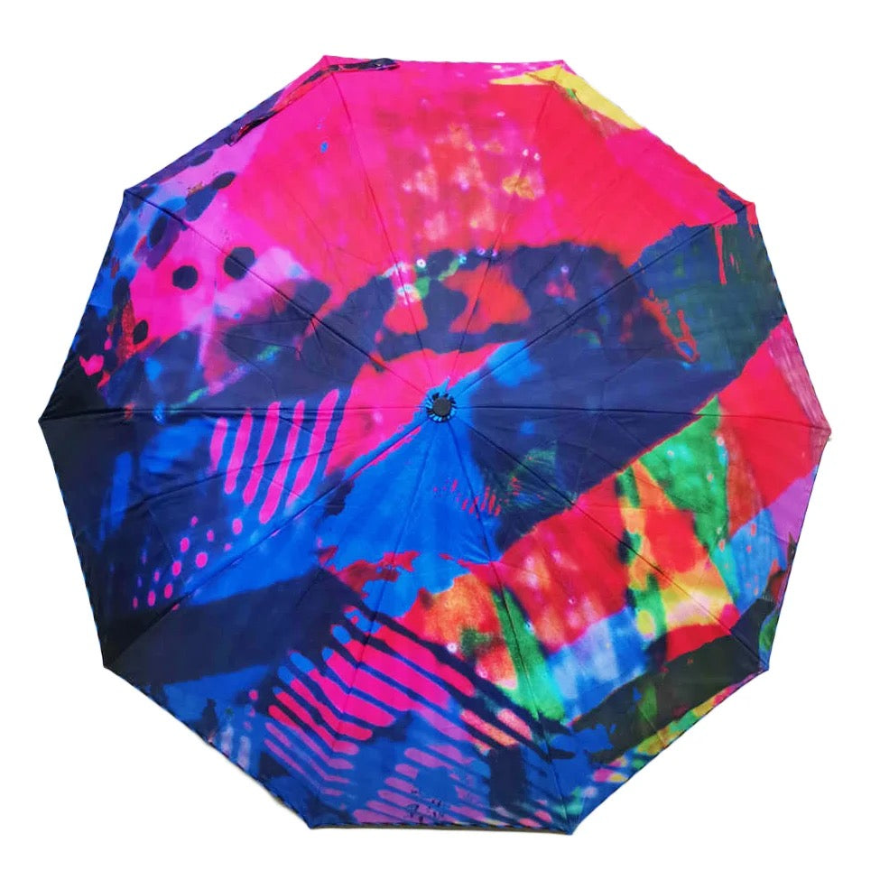Clare O Connor Eco-Friendly Umbrella Cerise Pink