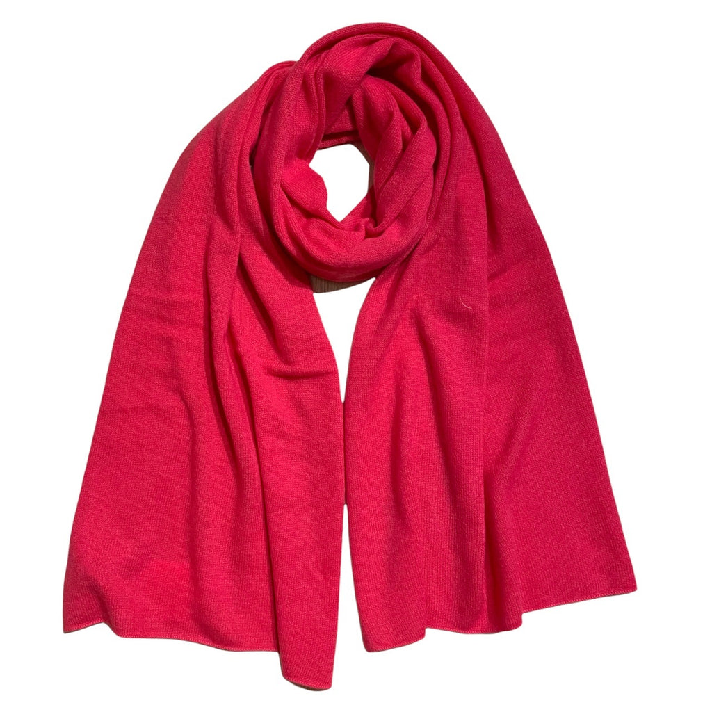 Cerise Pink 100% Pure Cashmere XL Travel Wrap by Kenmare Cashmere