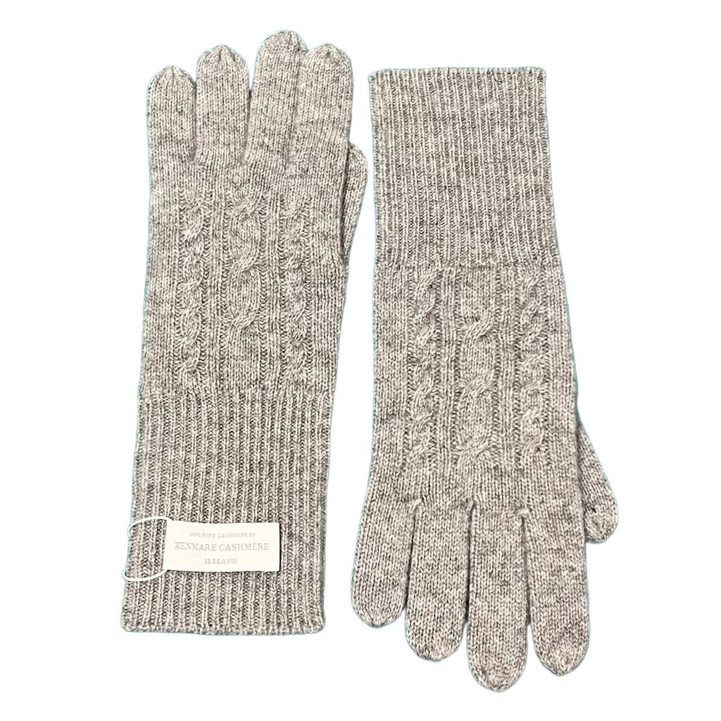 Silver Grey Cashmere Gloves