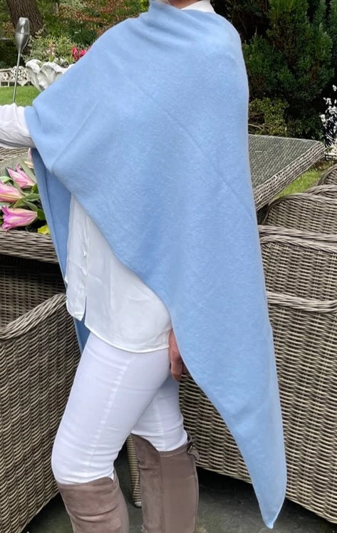 Light blue hot sale cashmere wrap