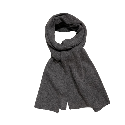 charcoal grey cashmere scarf