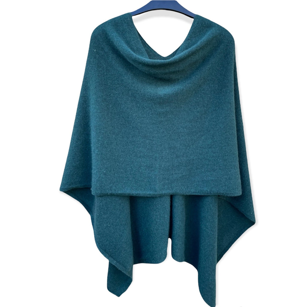 forest-green-cashmere-poncho-ladies-shawl